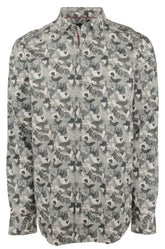 Men's Shaped Fit Long Sleeves Shirt-GRT-XX-Large Graphite